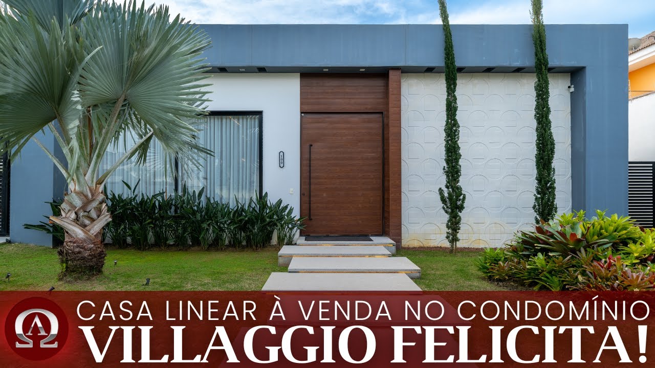 CASA linear à venda no condomínio VILLAGGIO FELICITÁ na BARRA DA TIJUCA no Rio de Janeiro / RJ!