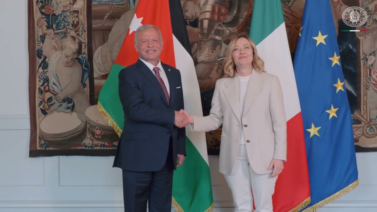 Incontro del Presidente Meloni con il Re di Giordania, Abdullah II