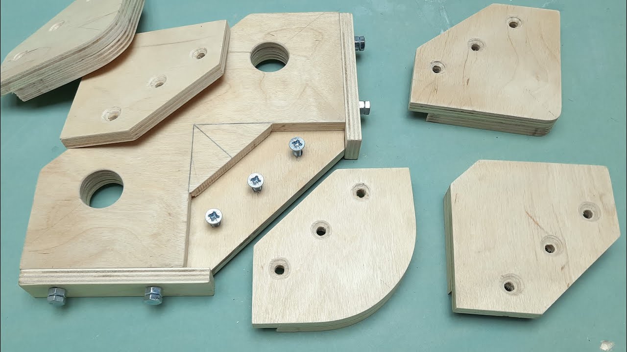 Making a universal corner template 10N in 1 -  How to make perfect cutting board edges