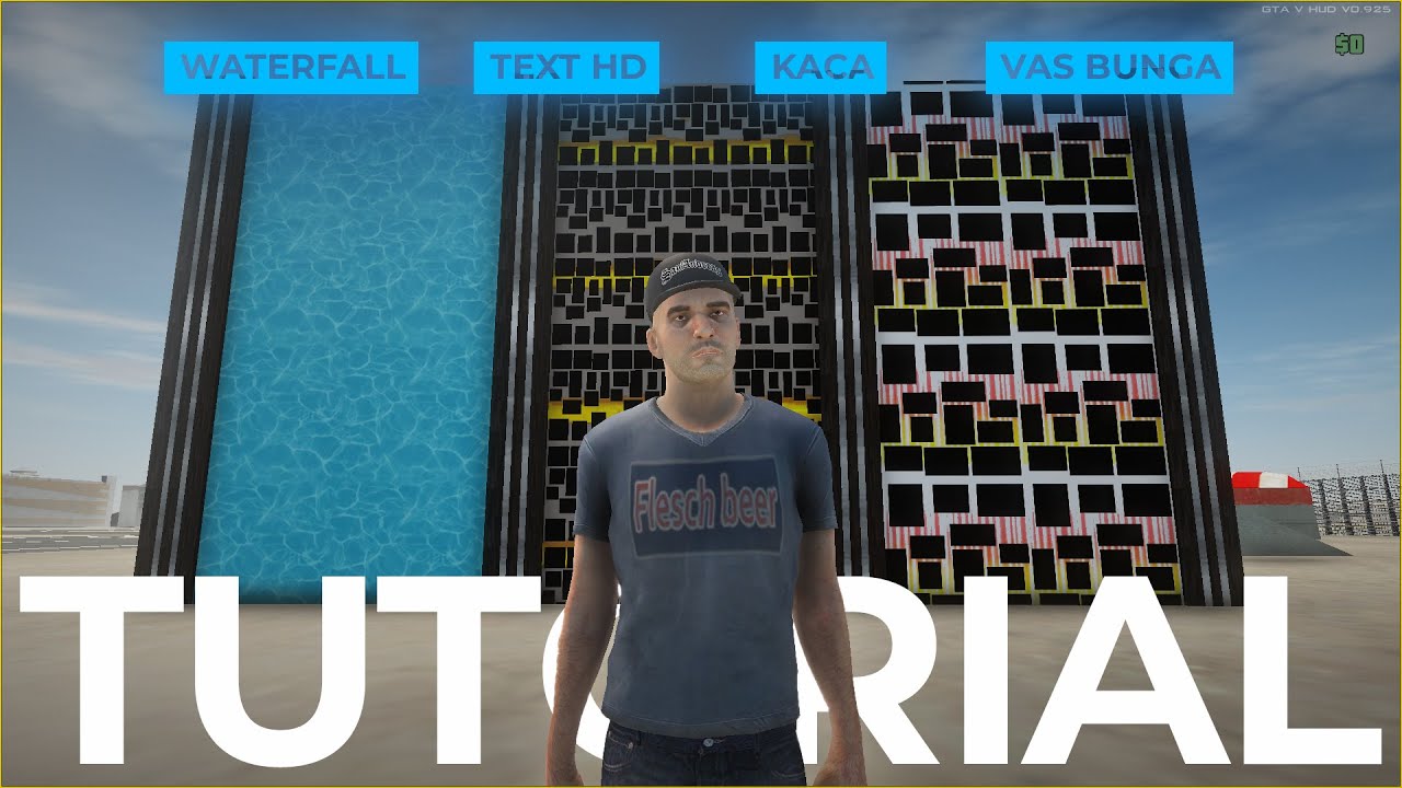 [TUTORIAL] Texture Studio : Waterfall, Text HD, Kaca, Vas Bunga.