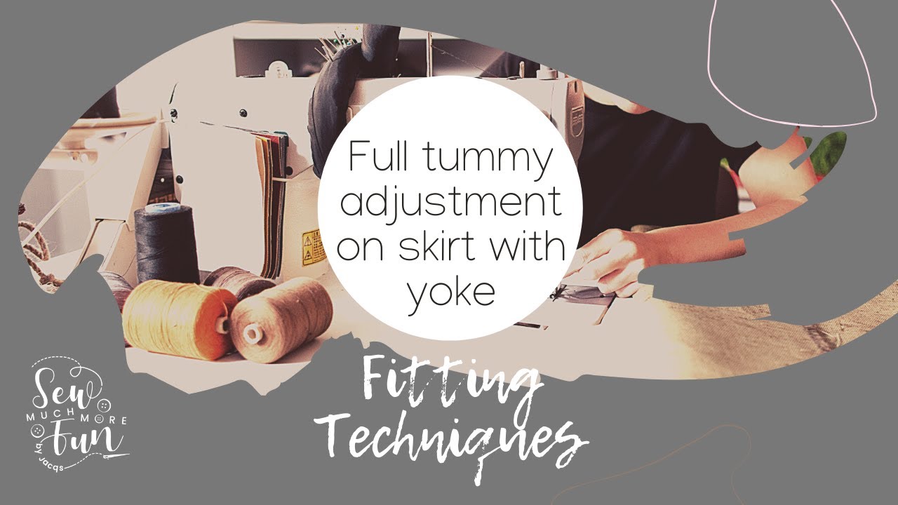 Full Tummy Adjustment on a Skirt with a Yoke