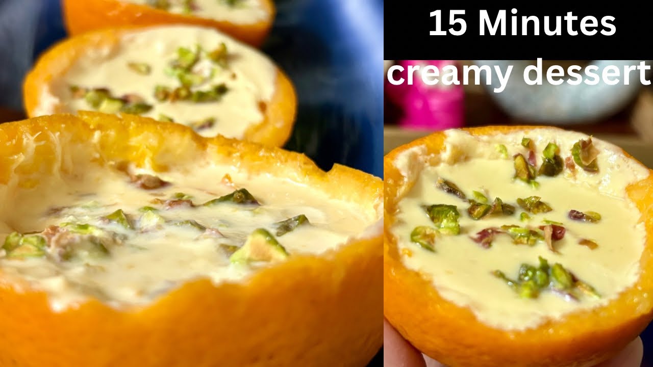 इस मखमली डेजर्ट को बनाने के लिए आपको घंटों मेहनत नहीं करनी पड़ेगी ।creamy dessert orange posset