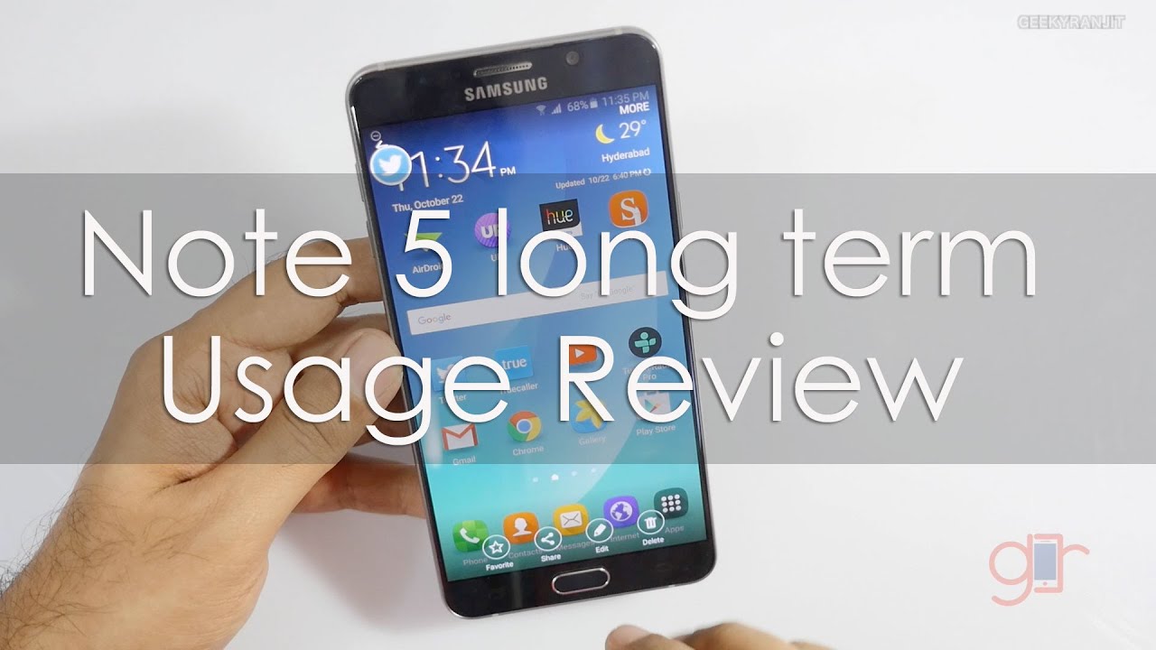 Samsung Galaxy Note 5 Long Term Usage Review