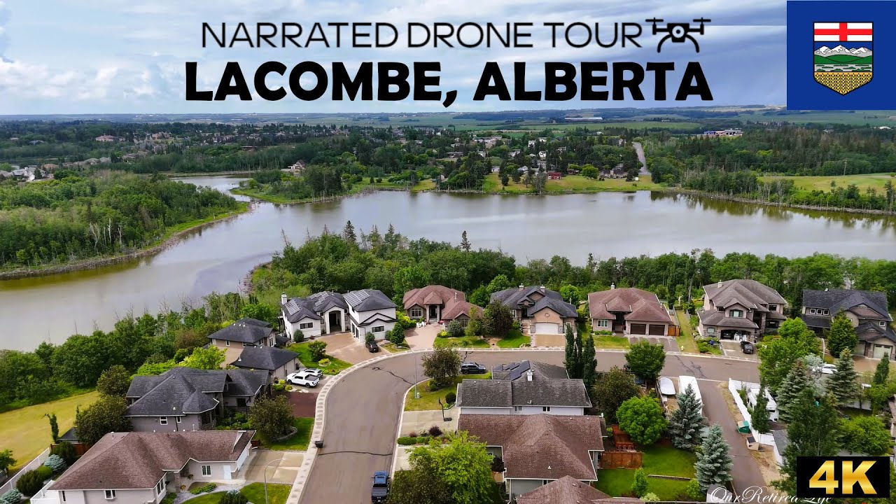 🚁 Lacombe, Alberta 🍁🌾 Dron 4K