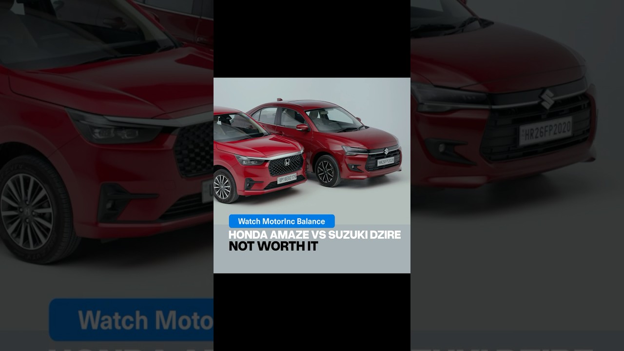 Only on the MotorInc App: Honda Amaze vs Suzuki Dzire | #MotorIncBalance