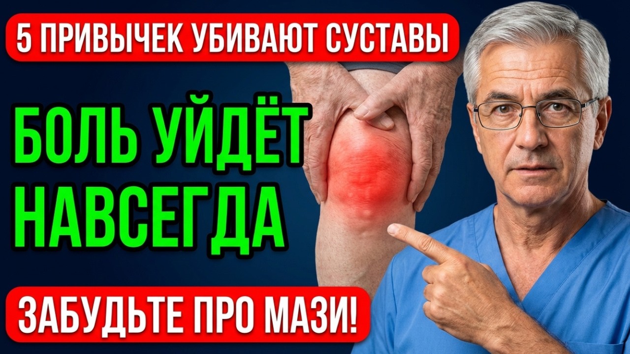 СУСТАВЫ ПЕРЕСТАНУТ БОЛЕТЬ! Вы забудете про хруст и скованность по утрам, если уберёте это | ЛАЙФХАК