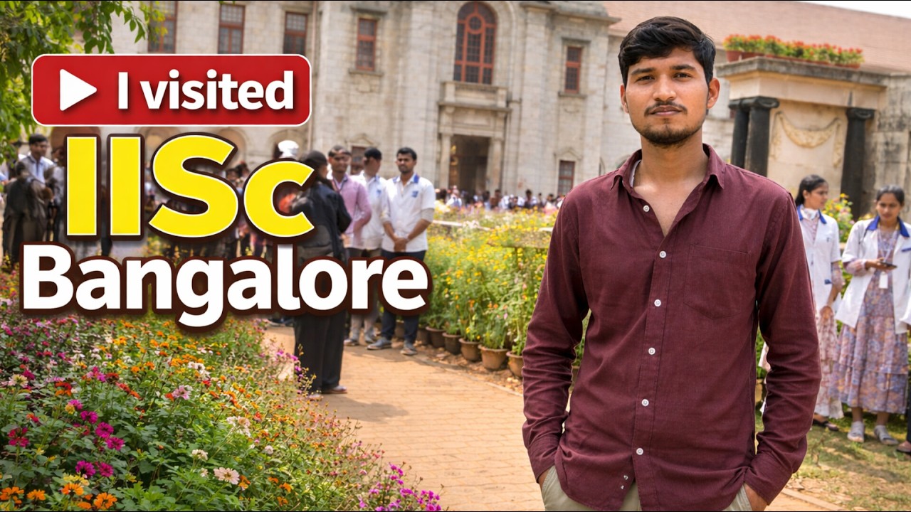 I Visited India’s Top Research Institute – IISc Bangalore! 🇮🇳