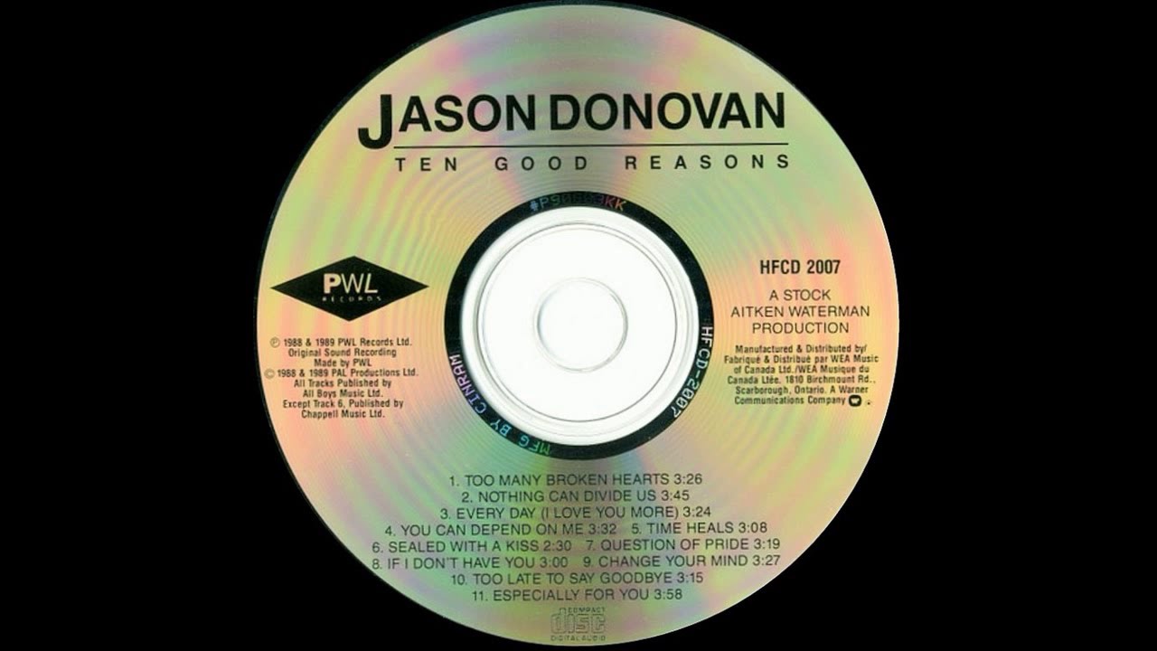 Jason Donovan - Too Many Broken Hearts (1988)