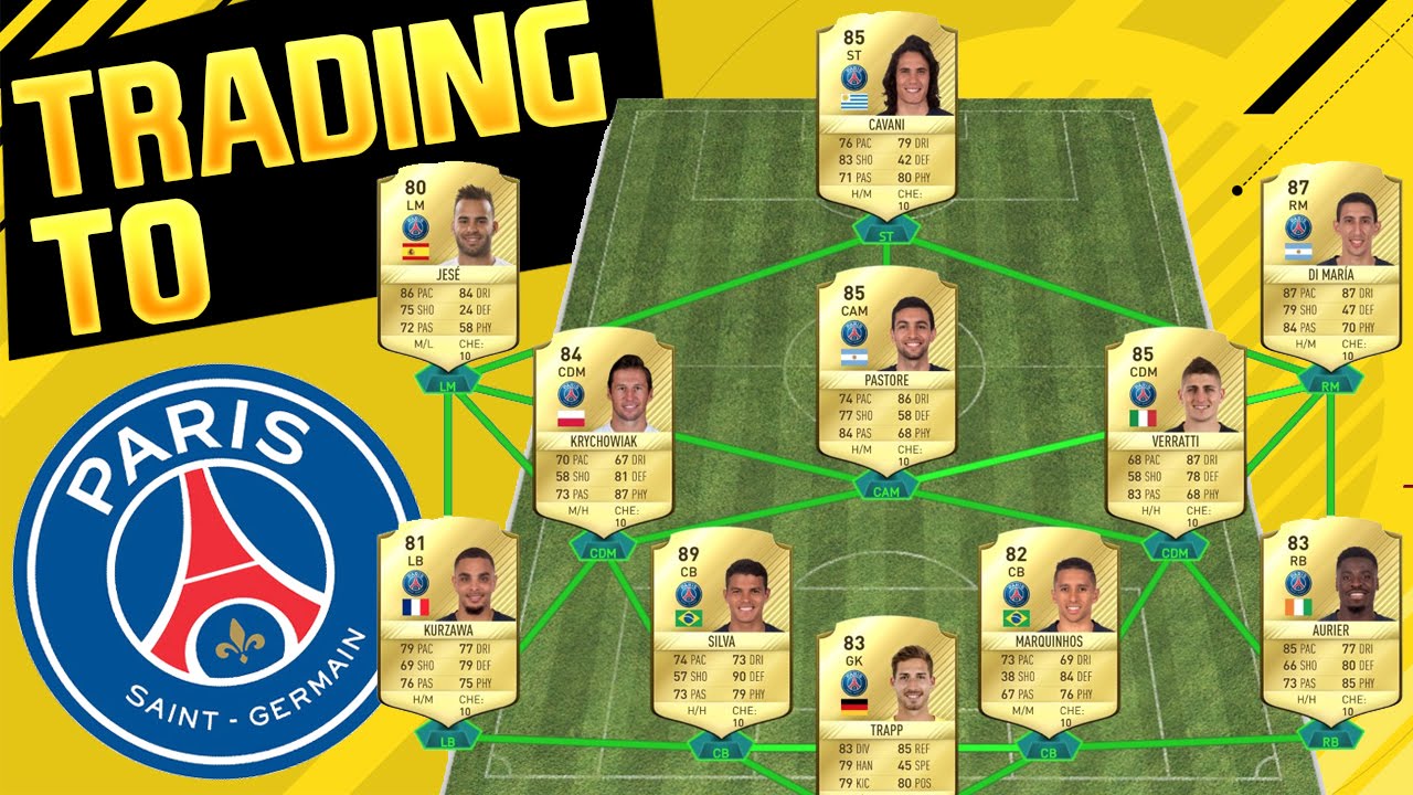 FIFA 17 - WHOLE PSG SQUAD?! - TRADING TO PSG IN A MONTH - Ep0