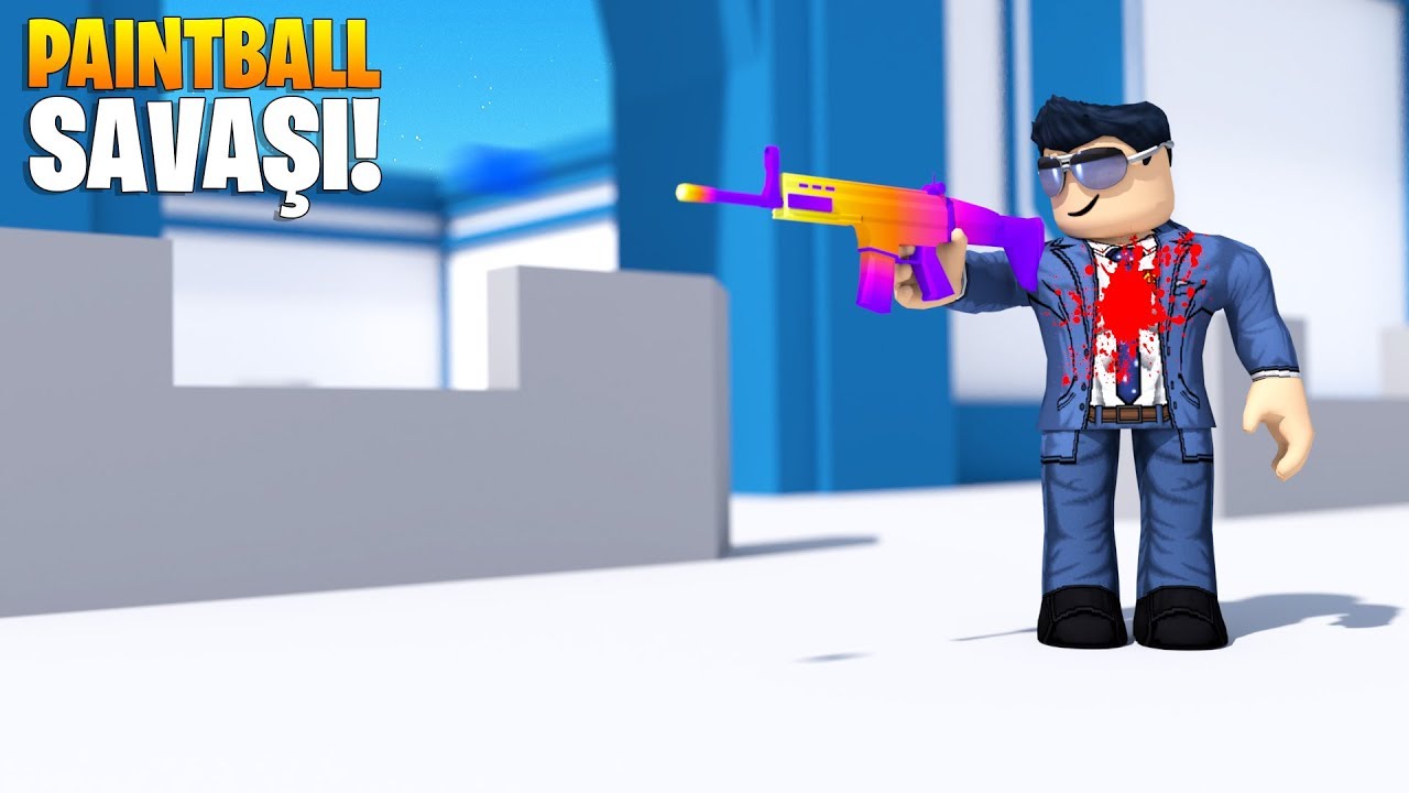 🔫 Paintball Silahları ile Savaşıyoruz! Nükleer Bomba! 🔫 | BIG Paintball | Roblox Türkçe