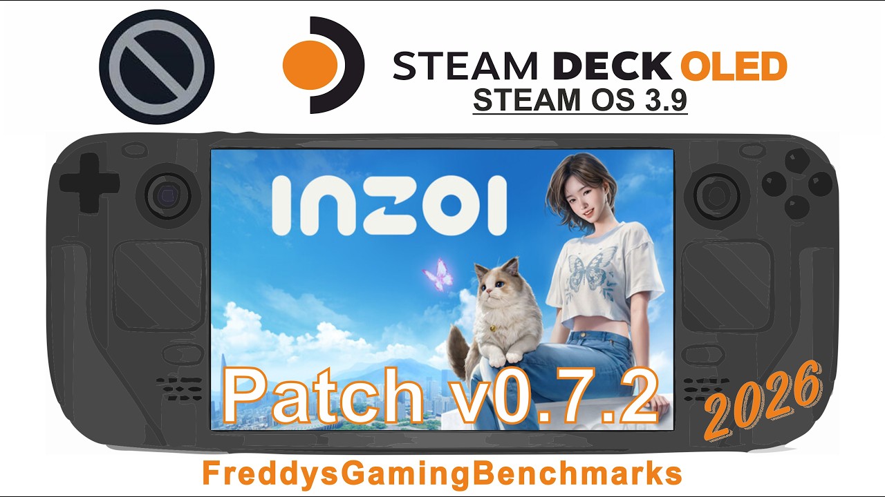 inZOI (Patch v0.7.2) on Steam Deck OLED with Steam OS 3.9