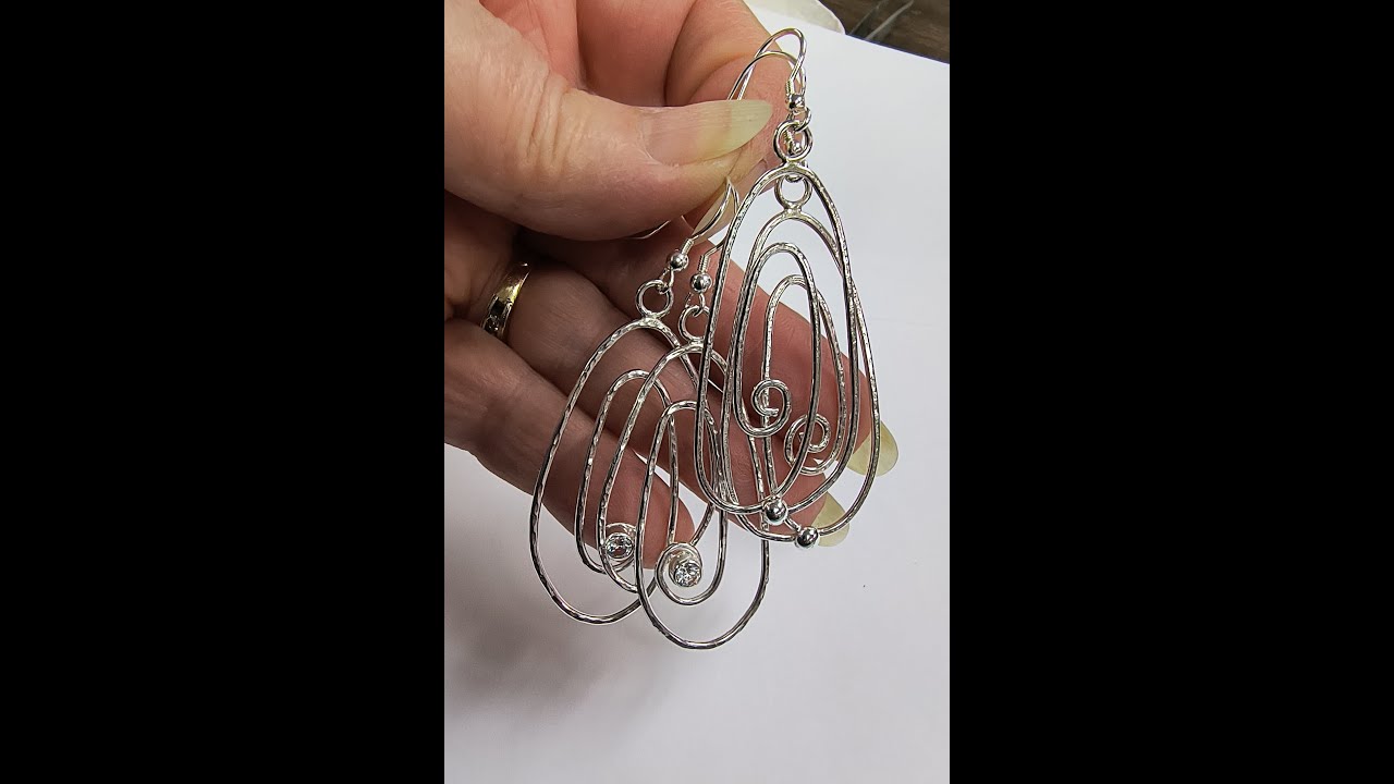 Free form Sterling Silver Earrings