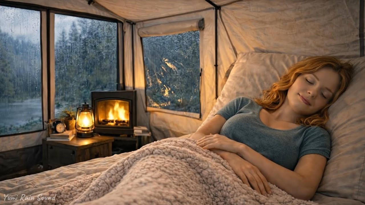 ❤️No Ads❤️ Rain Sounds for Sleeping Girl | Rain and Thunder Sounds For Sleeping Relaxing