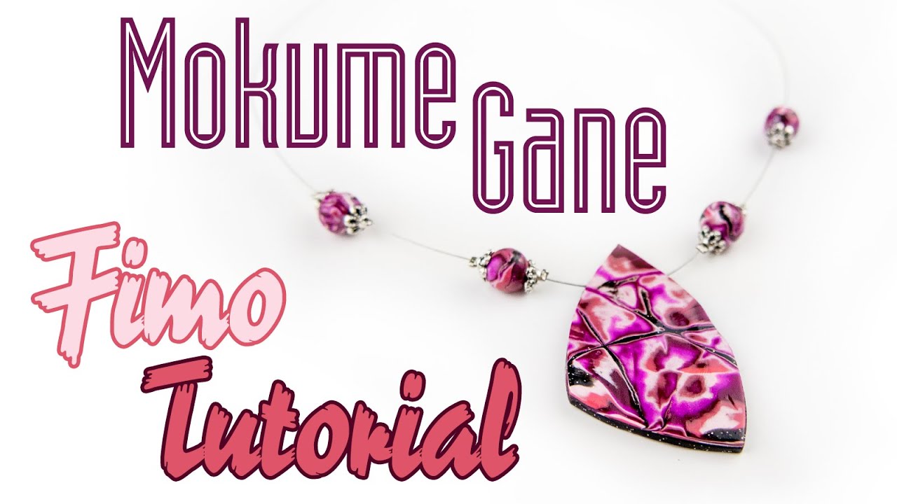[FIMO Tutorial] Mokume-Gane Schmuck Halskette | Polymer Clay Anleitung DEUTSCH