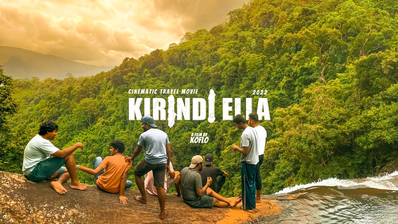 Camping in Kirindi Ella falls (කිරිඳි ඇල්ල)  - Cinematic Travel Film