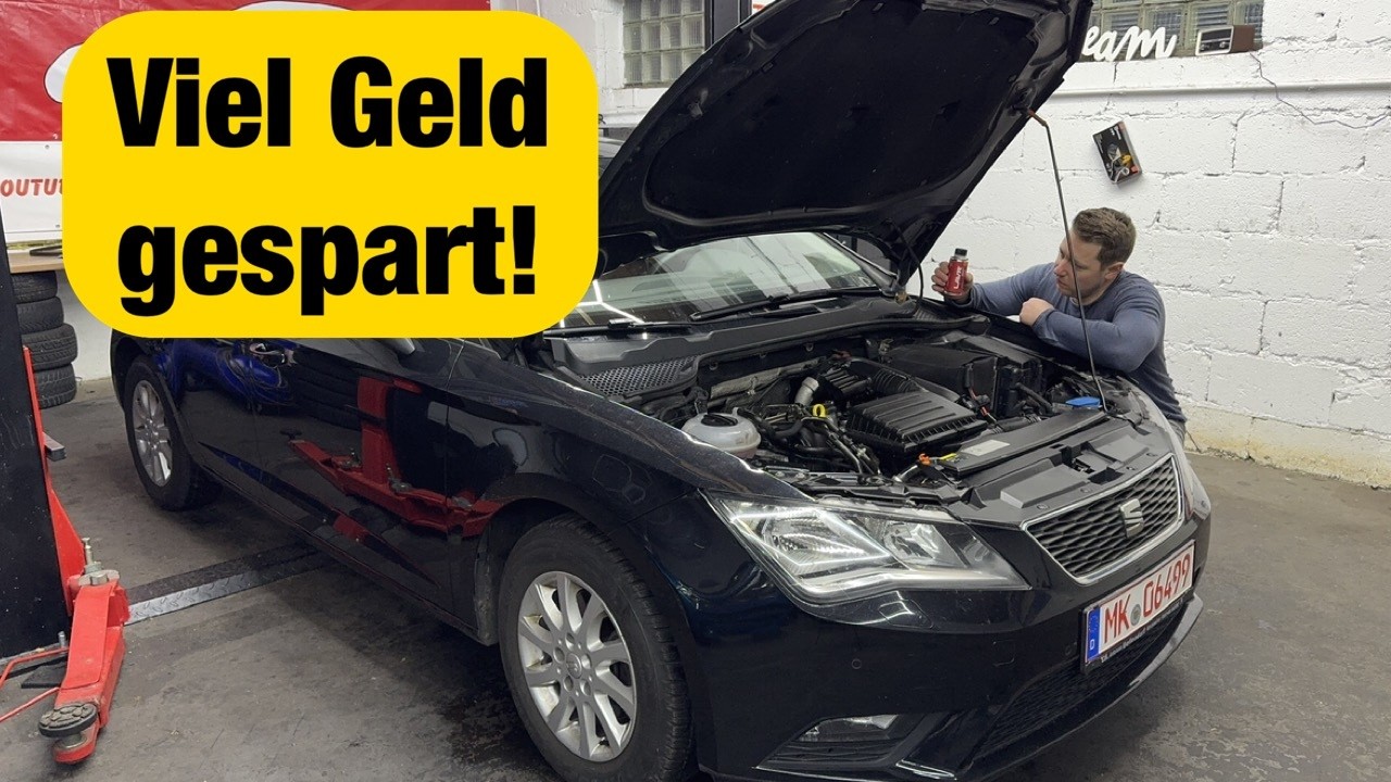 Ich repariere wieder einen Motor mit der geheimen Flüssigkeit...(danach Kompressionstest)