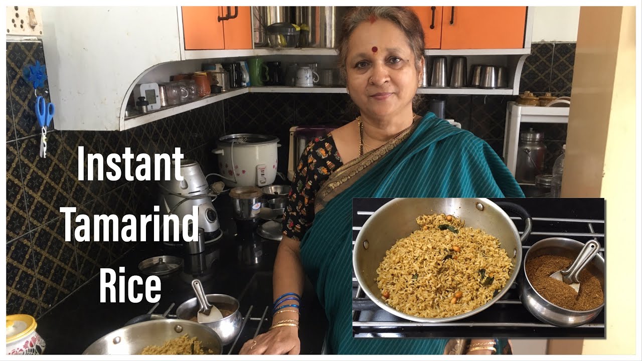 Instant Tamarind Rice!!  Easy One dish meal!!