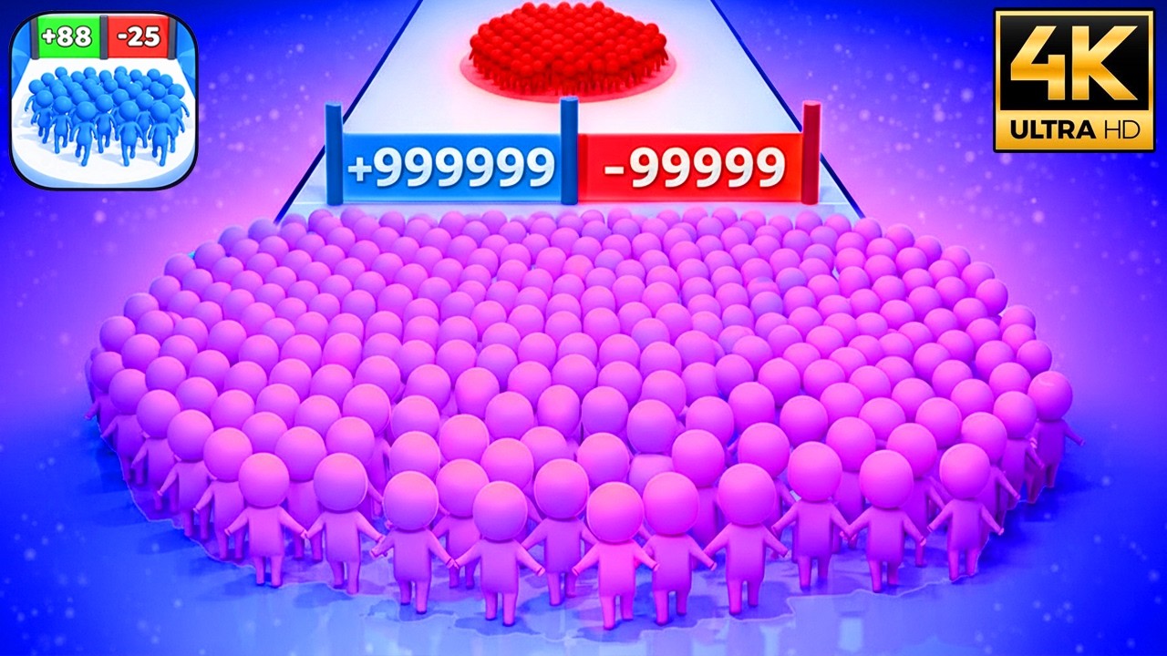 New Satisfying Mobile Game Count Masters Crowd Run 🔥😱 All Levels Unlocked! 4K Ultra HD