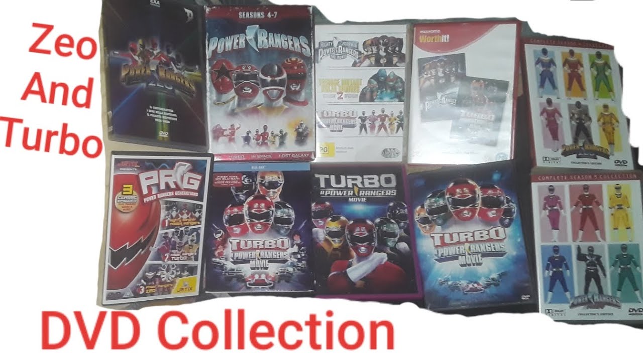 Коллекция DVD-дисков Power Rangers Zeo и Turbo