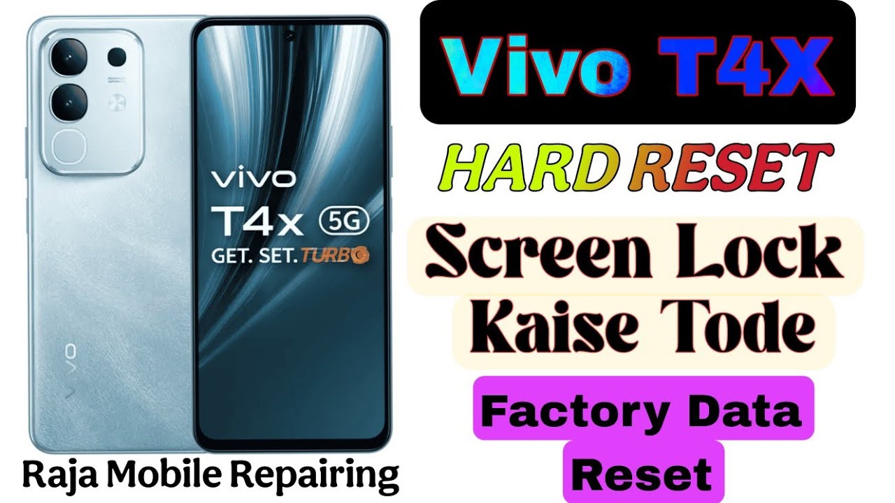 Vivo T4x 5g Hard Reset | Vivo T4x Factory Reset | t4x Screen Lock Kaise Tode