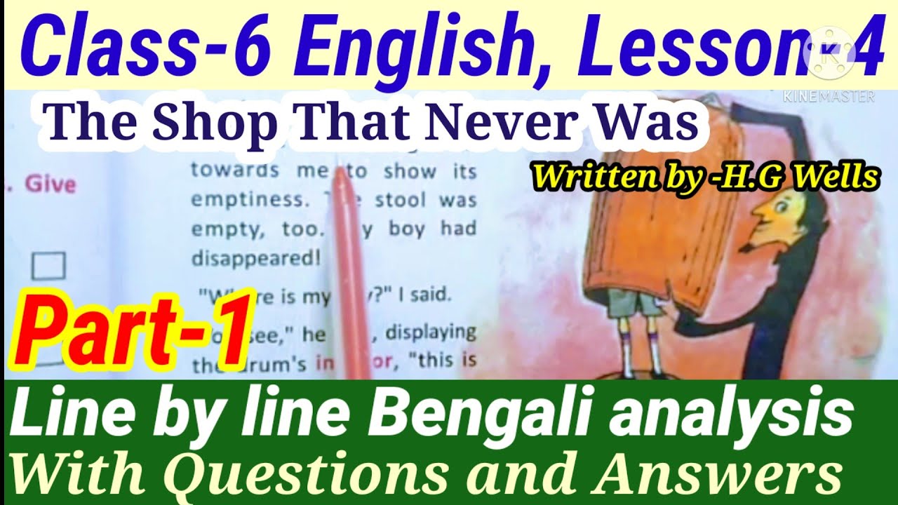 Class-6 English Lesson 4 The Shop That Never Was with Questions and Answers ||