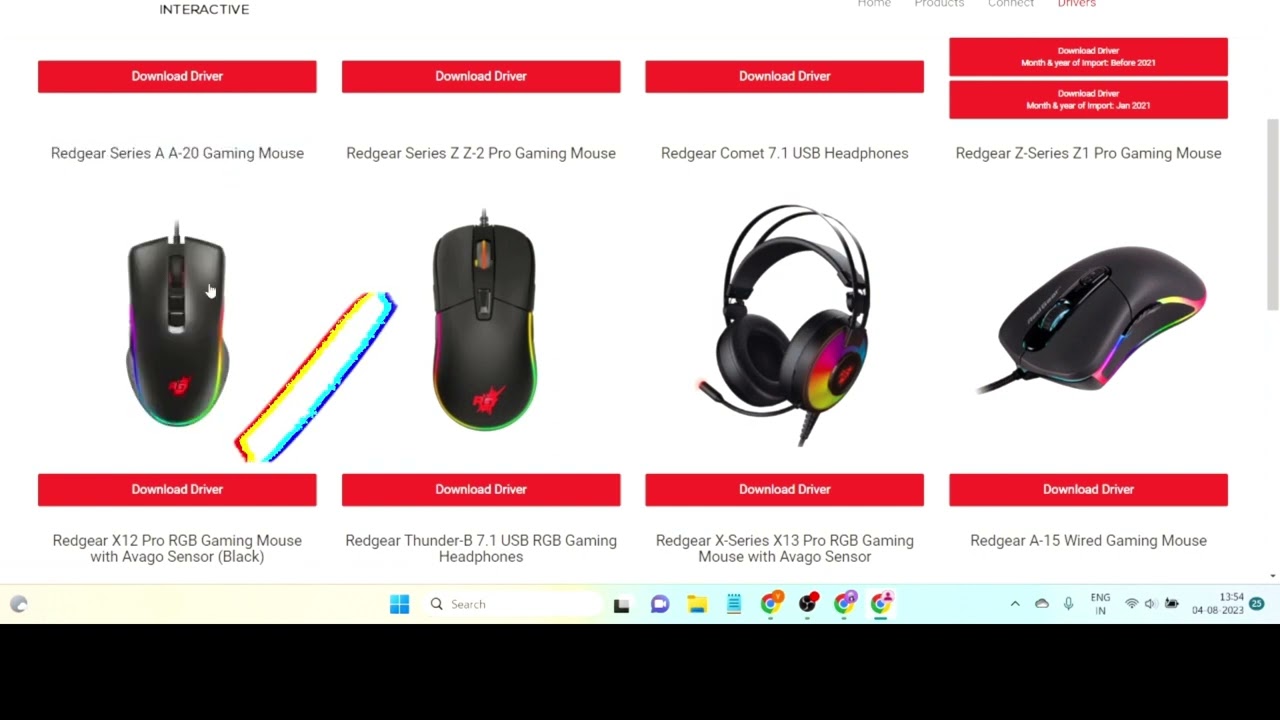 How to download software of redgear a20 mouse
