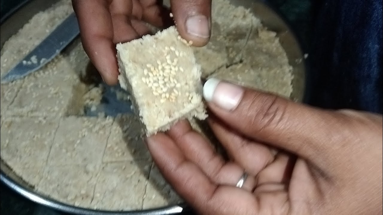 तिल और गुड़ की  सिर्फ 15 मिनट में मुँह में घुल जाने वाली स्वदिष्ट बर्फी 