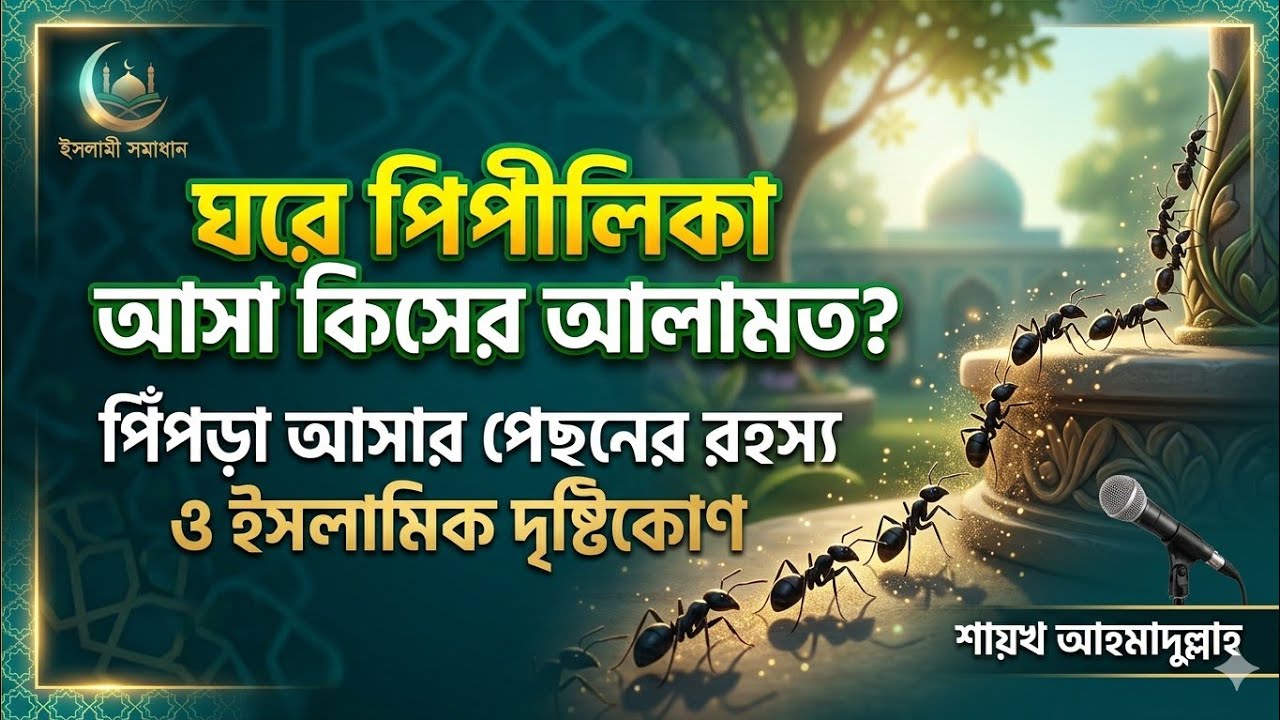ঘরে পিপীলিকা আসা কিসের আলামত ? পিঁপড়া আসার পেছনের রহস্য ও ইসলামিক দৃষ্টিকোণ