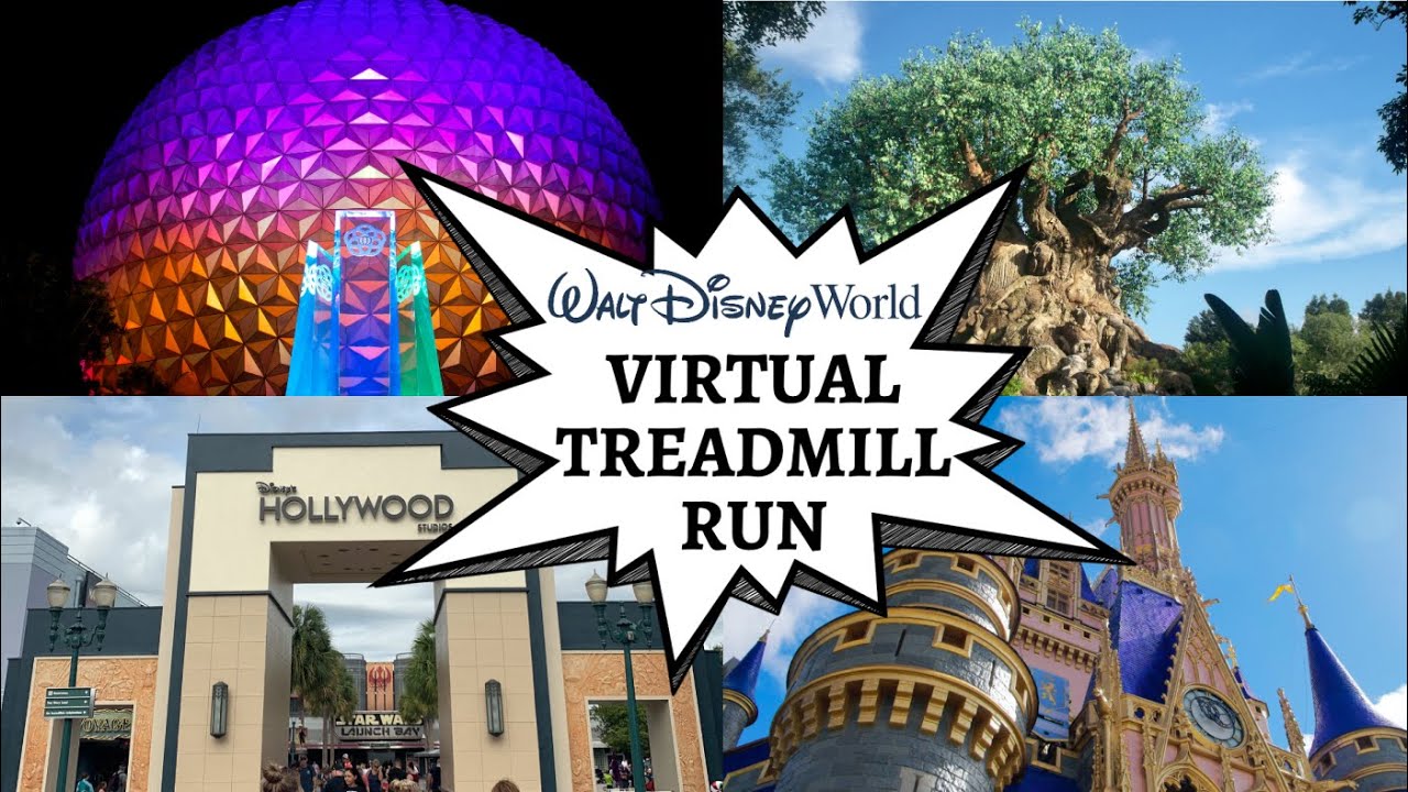 Walt Disney World Ultimate Virtual Treadmill Run | ALL 4 Parks 