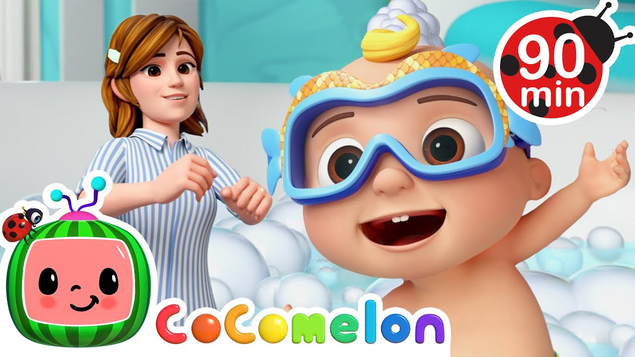 Baby JJ's Fishy Bath Time! 🐟 + MORE Fun Songs for Babies! | CoComelon Nursery Rhymes for Kids 🍉🎶