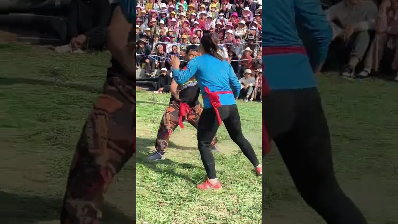 In Zika Village Malong County there is a wonderful mixed wrestling event for both men
