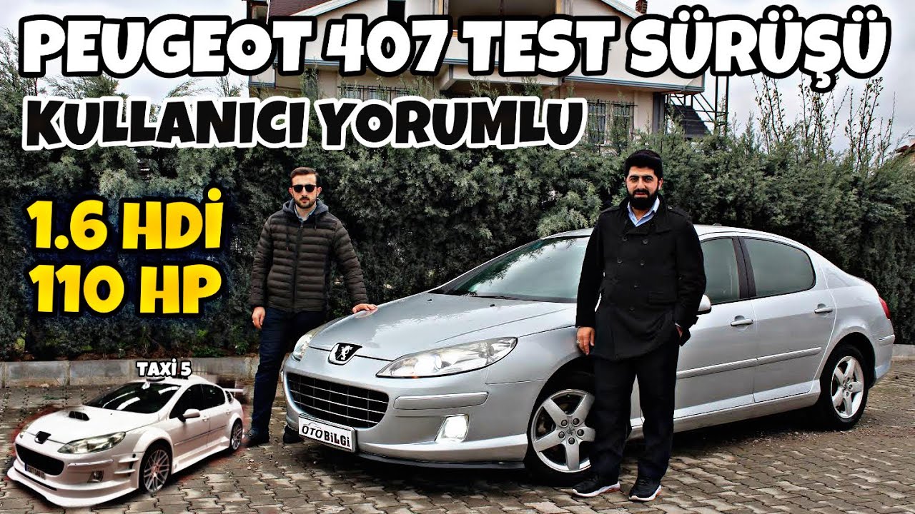Peugeot 407 Test Sürüşü 2009 1.6 HDI 110 hp Comfort Manuel  | Takipçi Serisi | Oto Bilgi