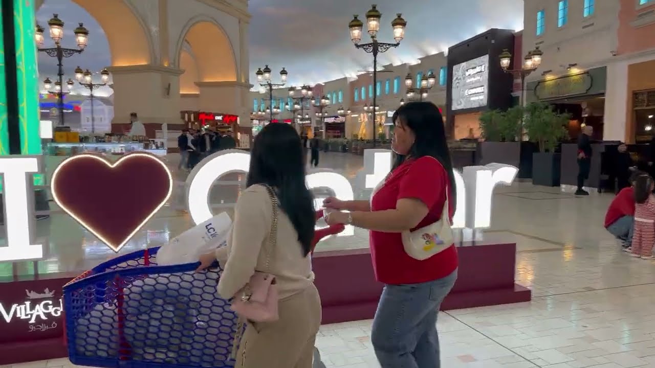 strolling around inside vellagio mall doha qatar