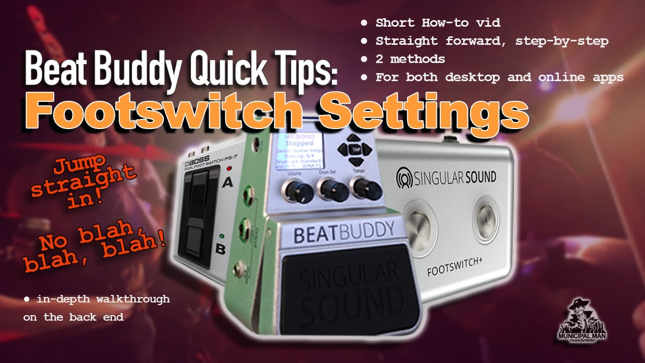 Beat Buddy Quick Tip: Set and Save Outboard Footswitch Settings
