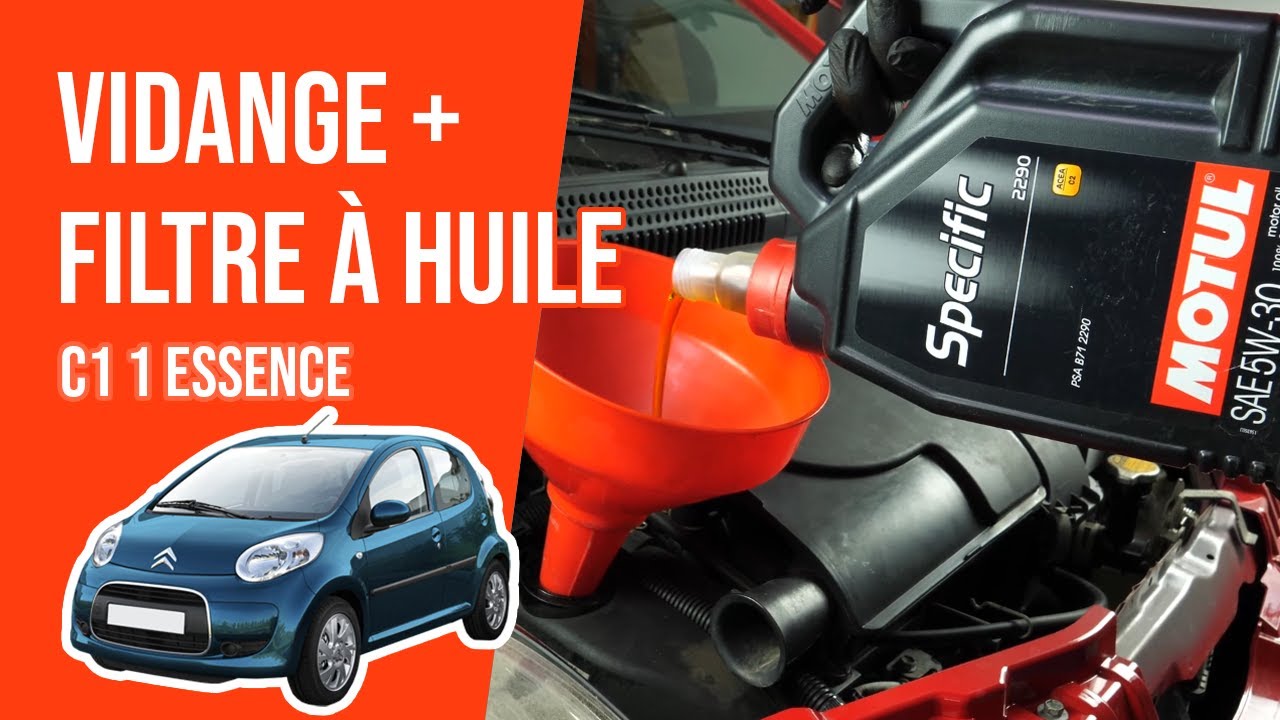 Vidange et changement du filtre à huile C1 1 1.0 🛢