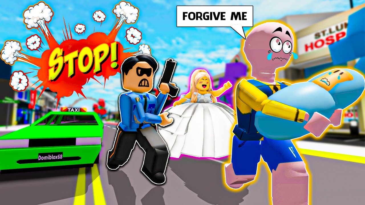 ROBLOX Brookhaven 🏡RP - TAXI 🚖 Taxi And The Weird Policeman