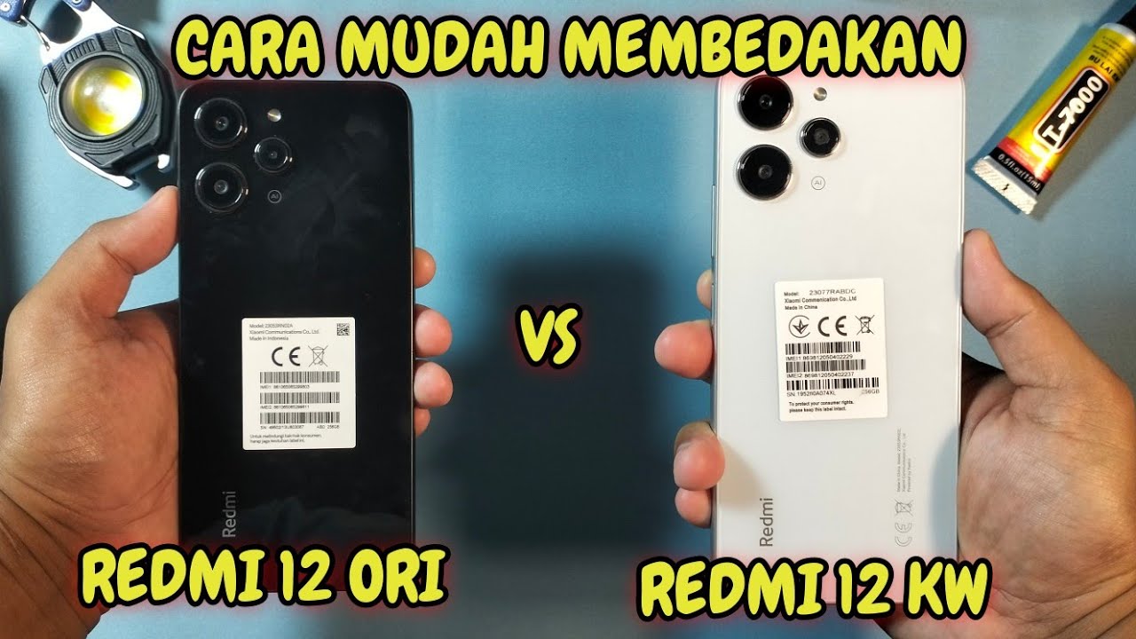 CARA MUDAH MEMBEDAKAN REDMI 12 ORI DENGAN REDMI 12 KW
