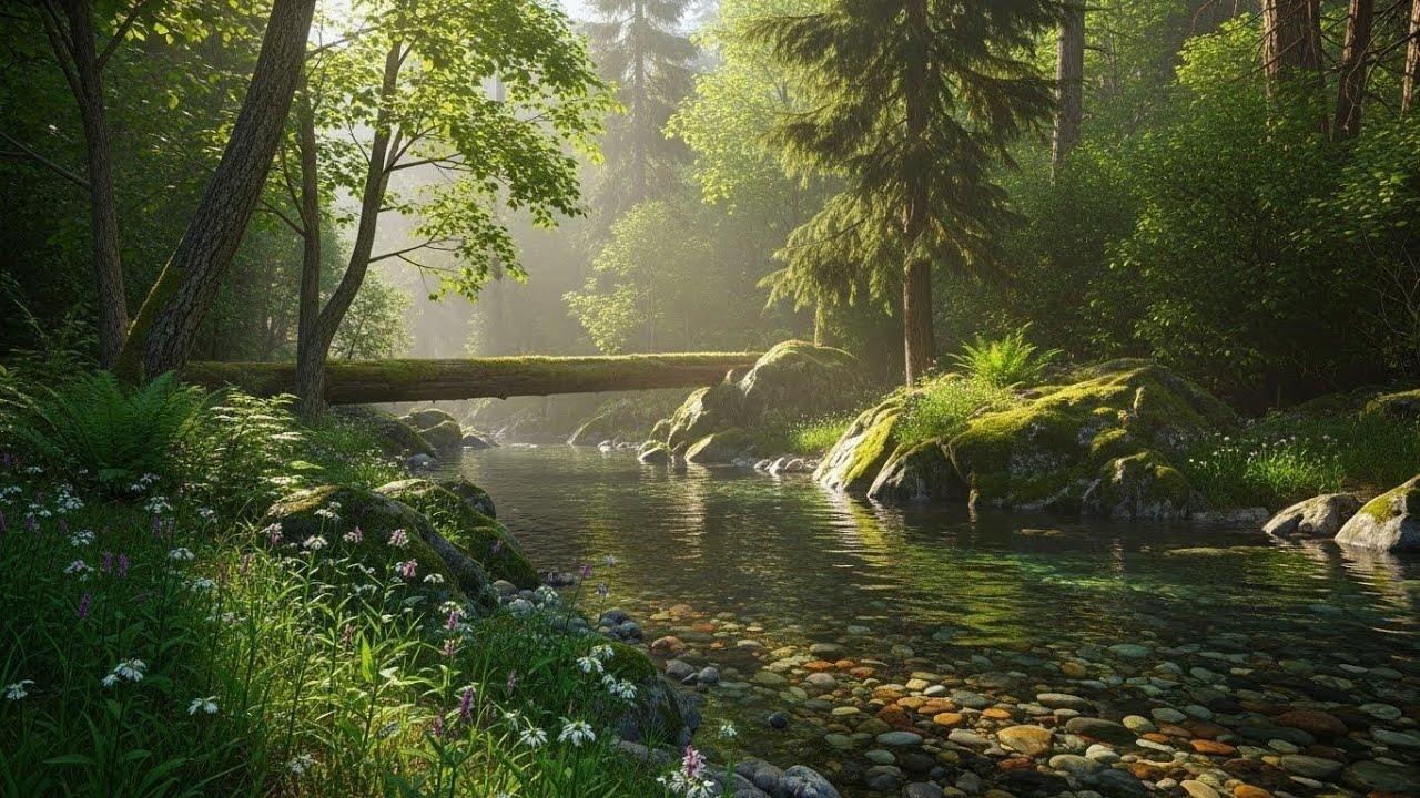 River and Forest Sounds 🌿🌊 Calm Nature Ambience for Relaxation and Focus #2917