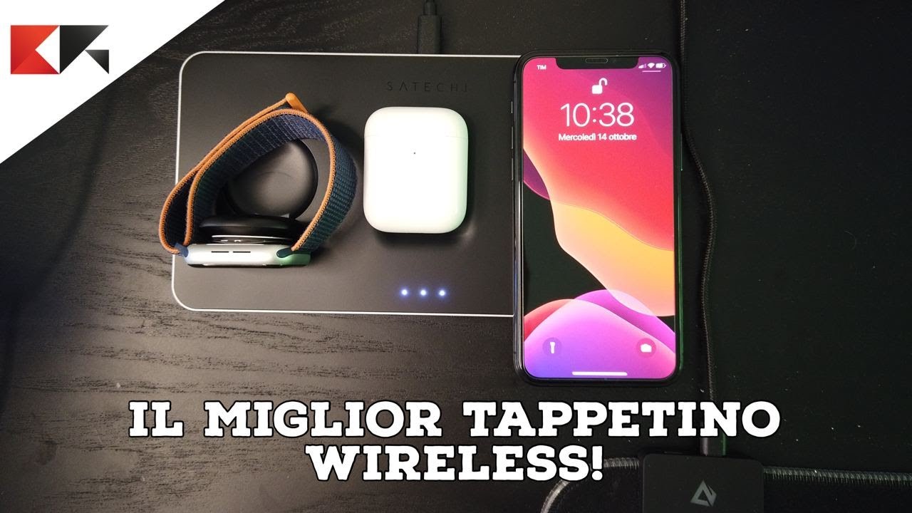Ricarica 3 in 1: iPhone, Airpods e Apple Watch! (Tappetino Wireless SATECHI)