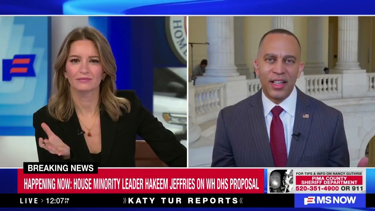 Leader Jeffries on MS Now's Katy Tur Reports