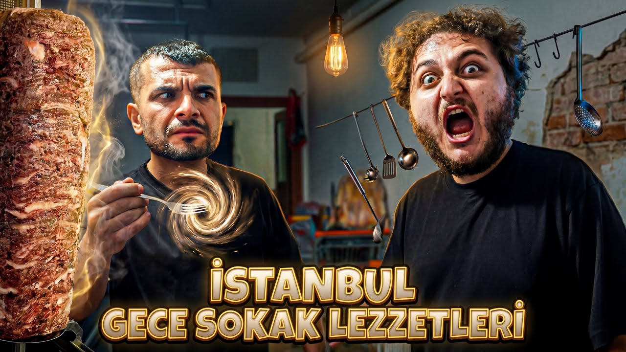İSTANBUL GECE SOKAK LEZZETLERİNİ DENEDİK ! #3 w/@bicimali