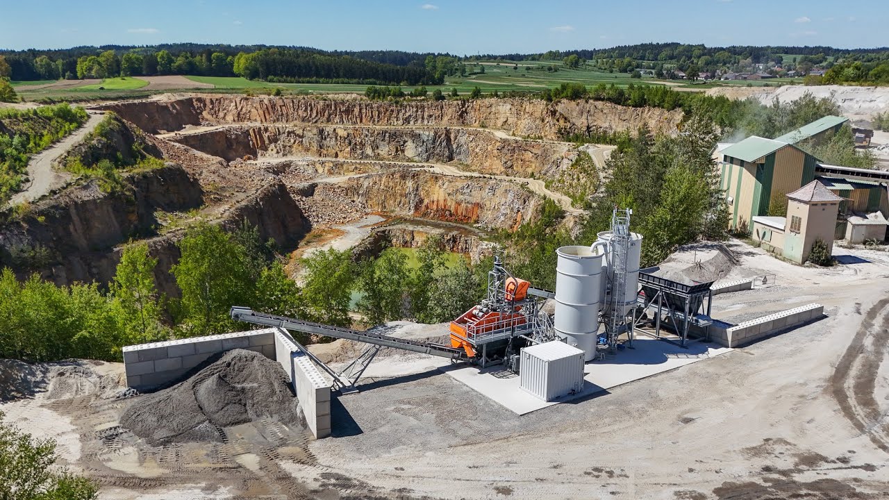 Sandwaschanlage im LEYRER + GRAF Schotterwerk in Schrems