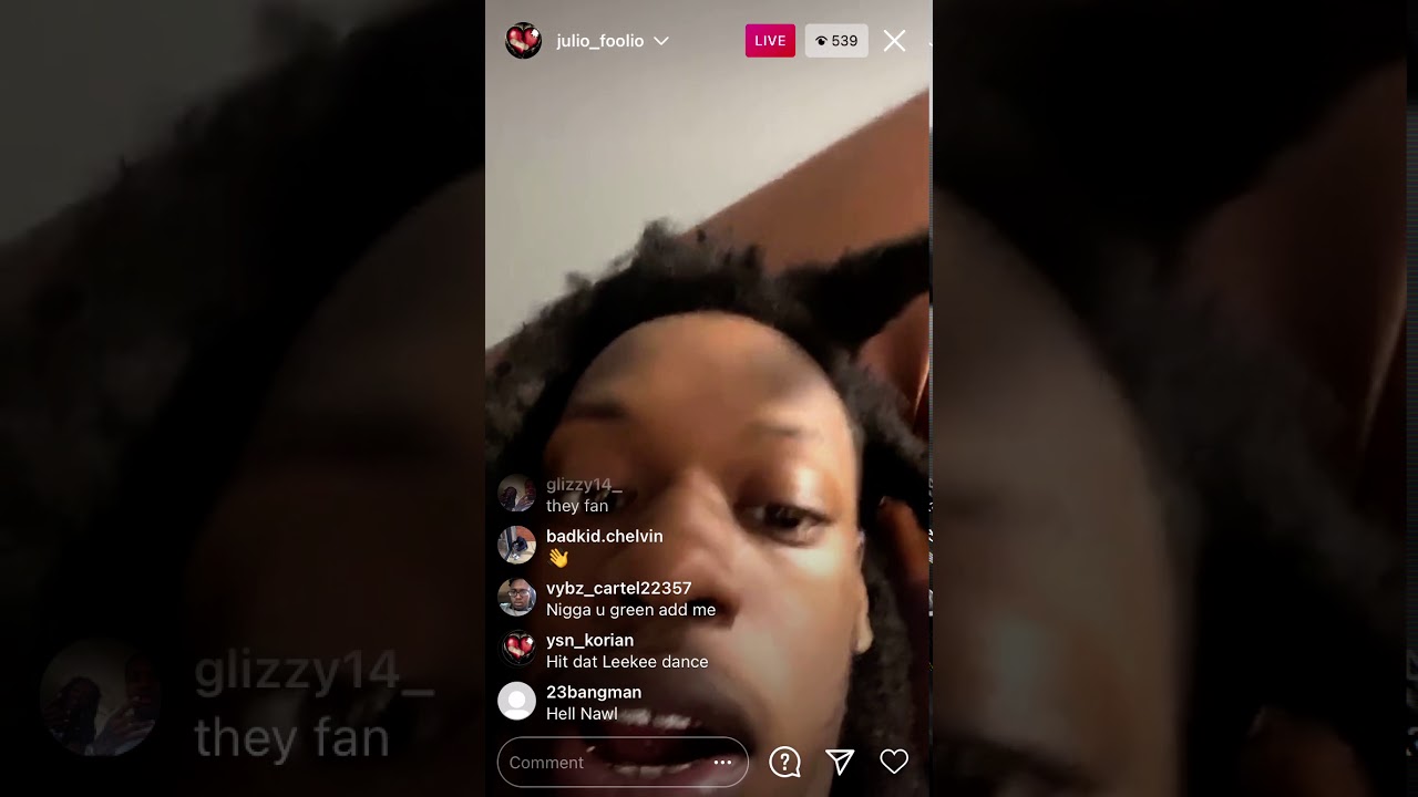 JULIO FOOLIO SPEAKING FACTS ON HIS IG LIVE