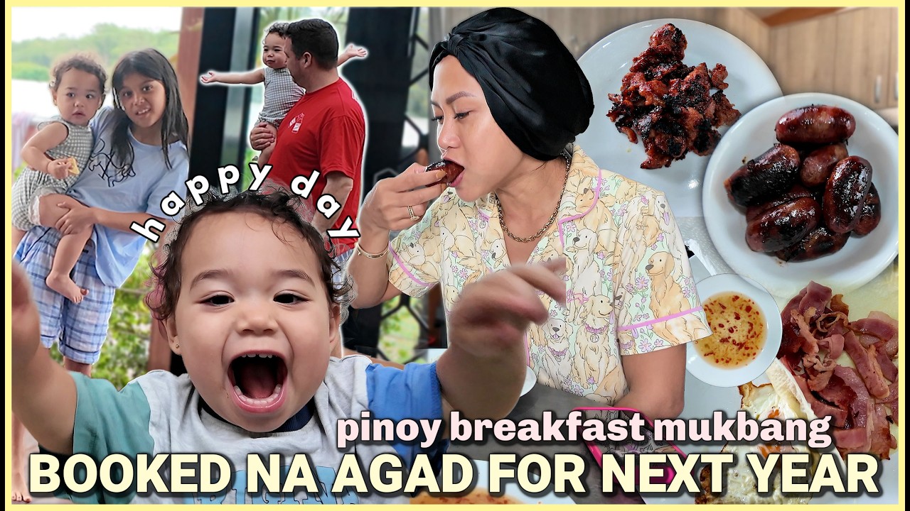 MASAYA ANG KIDS DITO SO BOOKED NA FOR NEXT YEAR! PINOY BREAKFAST MUKBANG! ❤️ | rhazevlogs