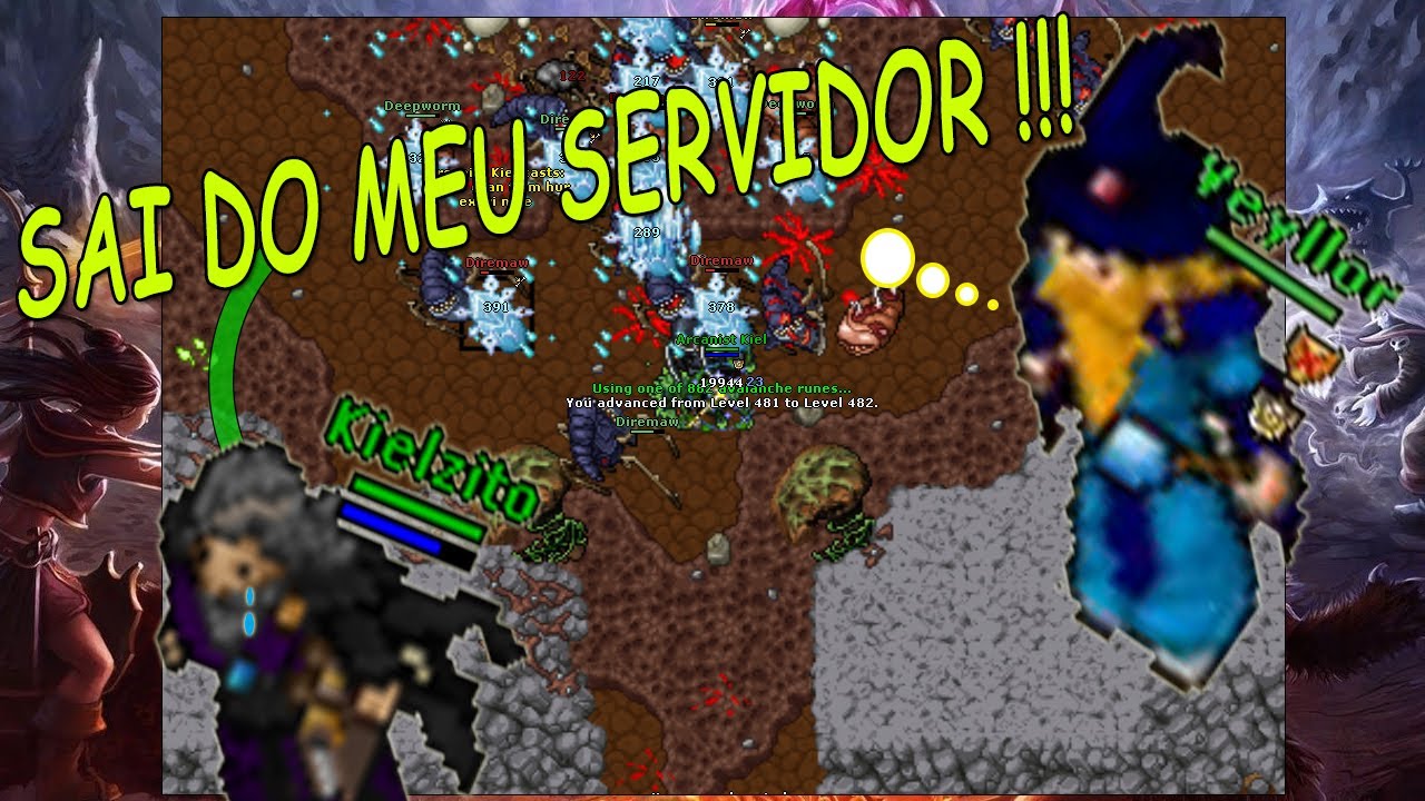 Tibia - N&Atilde;O Aguentei a PRESS&Atilde;O E Sa&iacute; De GENTEBRA :(