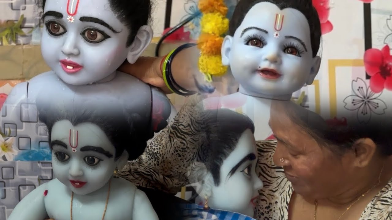 ❄️ Thandi Mein Silicon Wale Babu Ko Nahane Ka Sahi Tarika | Laddu Gopal Winter Bath Routine