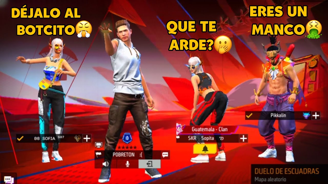 Estás chicas se ganan mi corazón por defenderme de este veterano tóxico😭 y así lo humille en pvp🤡
