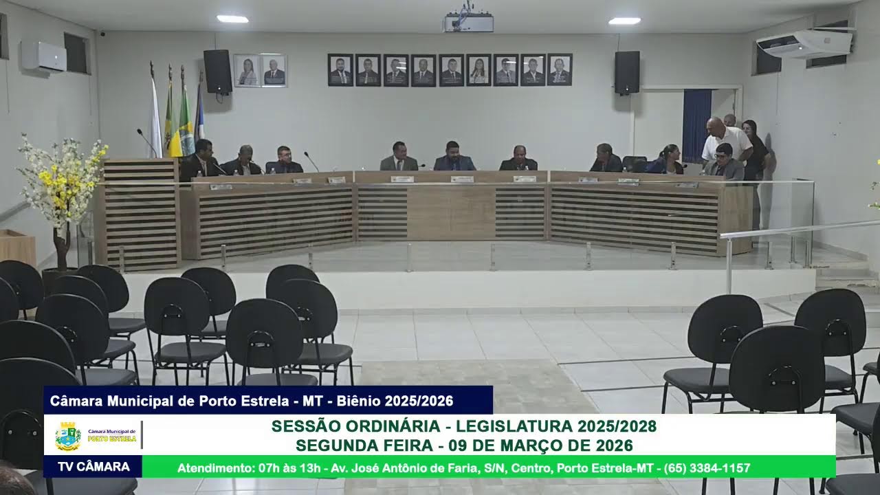 Sessão Ordinária - Legislatura 2025/2028 - Segunda Feira, 09 de Março de 2026