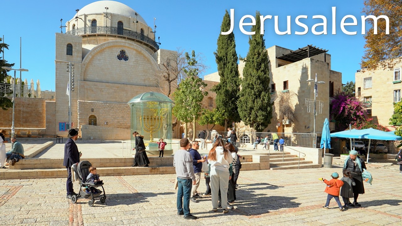 This sunset in Jerusalem feels surreal! Strolling through the Old City.