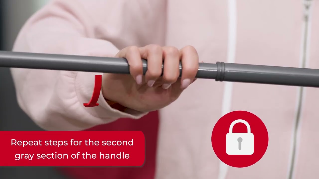 How to assemble the O-Cedar RinseClean spin mop handle